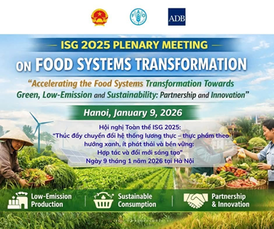 Hội nghị Toàn thể ISG 2025 về Chuyển đổi Hệ thống Lương thực–Thực phẩm